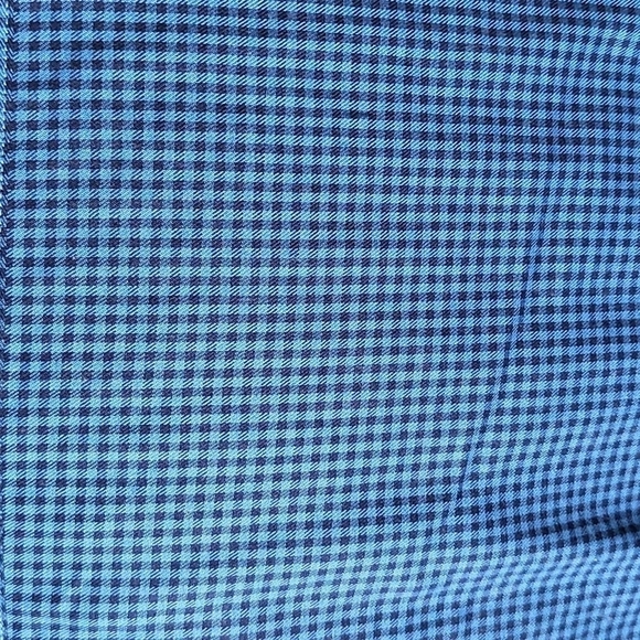 Michael Kors blue and black checked button down shirt NWT - Picture 3 of 7